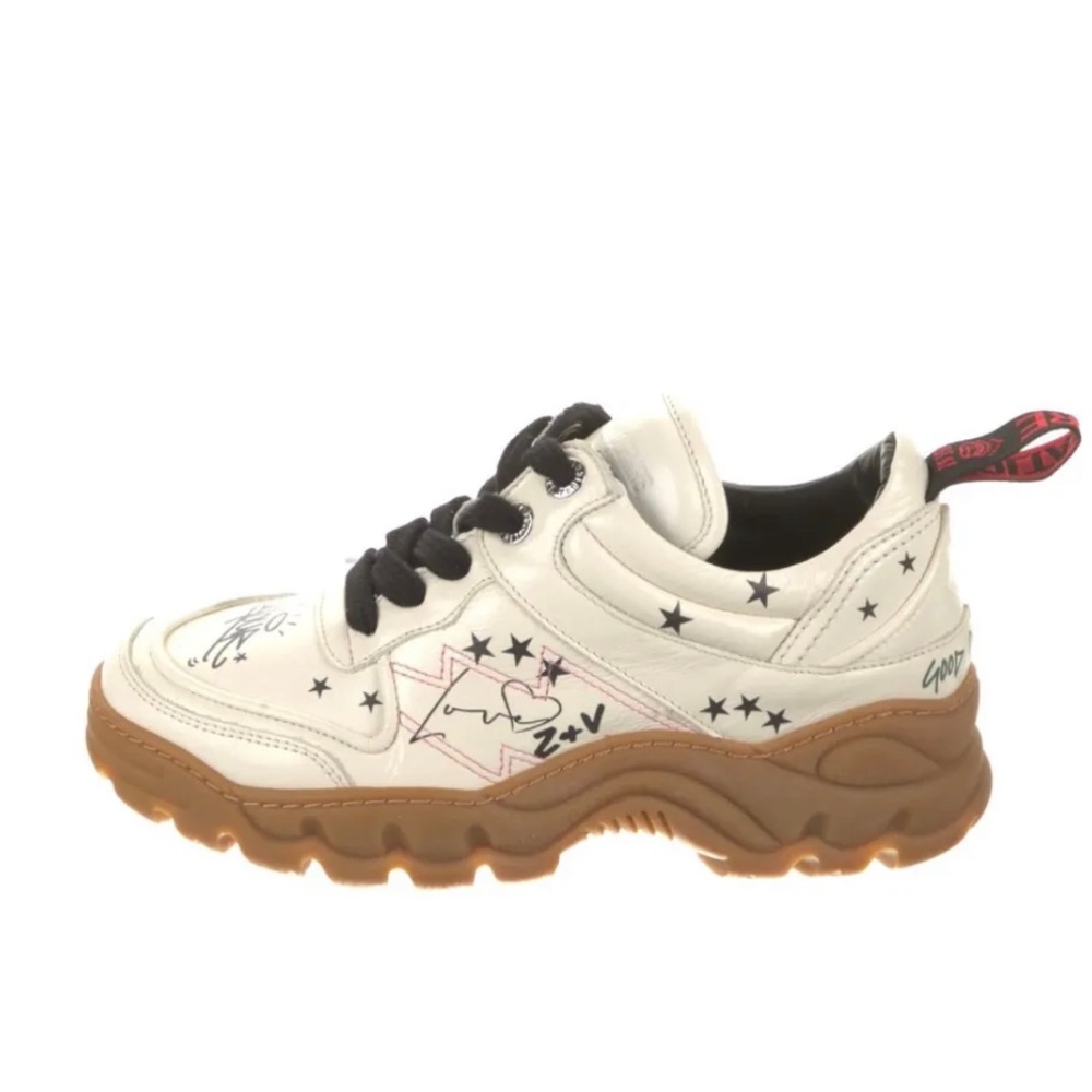 Leather sneakers by Zadig Voltaire size 36 excellent condition - Picture 2 of 5